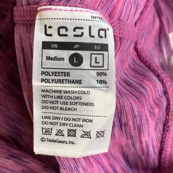 NEW Tesla Women's Tummy Control Yoga Pants Size Medium Slim Stretch Space Dye - Picture 6 of 8